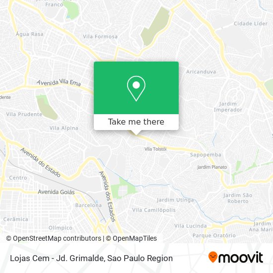 Mapa Lojas Cem - Jd. Grimalde