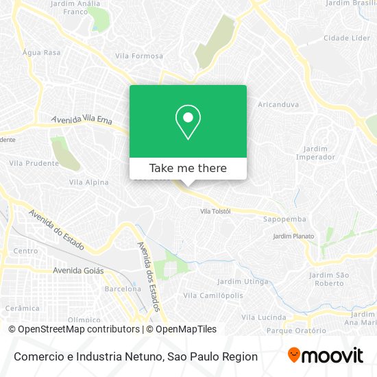 Comercio e Industria Netuno map