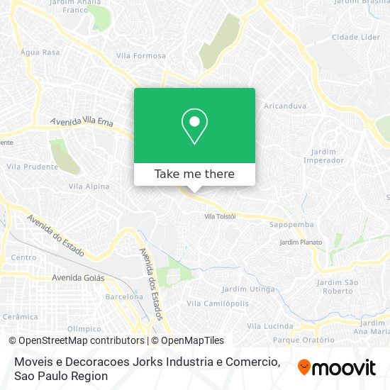 Moveis e Decoracoes Jorks Industria e Comercio map