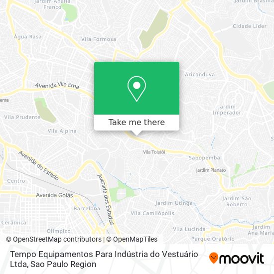 Tempo Equipamentos Para Indústria do Vestuário Ltda map