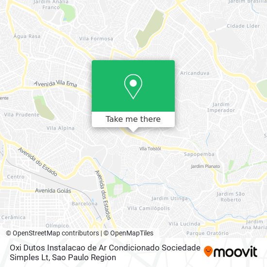 Oxi Dutos Instalacao de Ar Condicionado Sociedade Simples Lt map