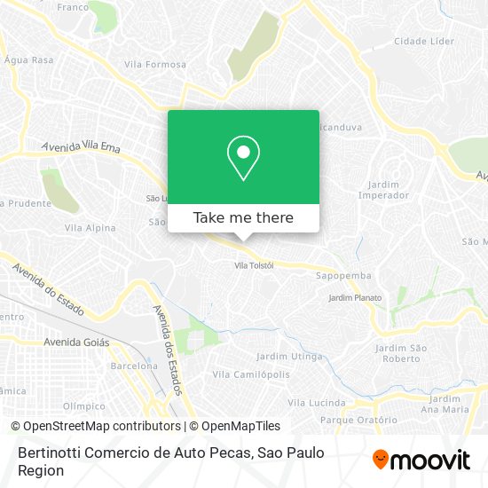 Bertinotti Comercio de Auto Pecas map