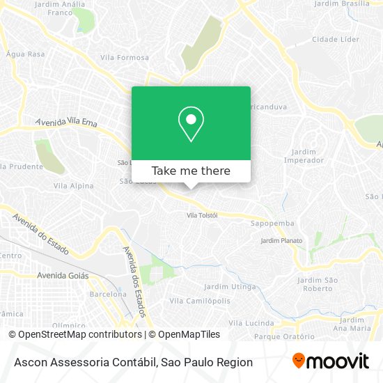 Mapa Ascon Assessoria Contábil