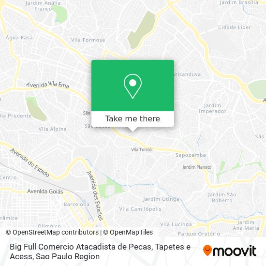 Big Full Comercio Atacadista de Pecas, Tapetes e Acess map