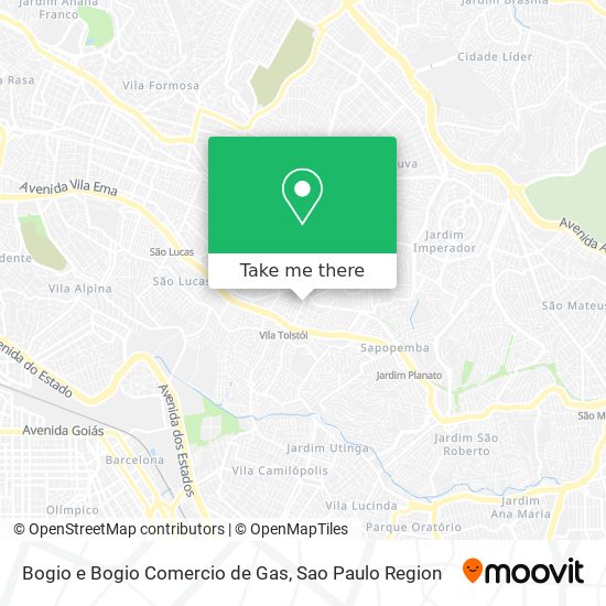 Bogio e Bogio Comercio de Gas map