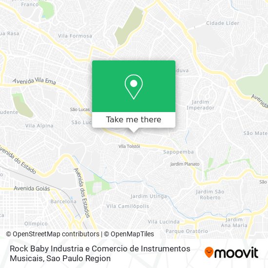 Rock Baby Industria e Comercio de Instrumentos Musicais map