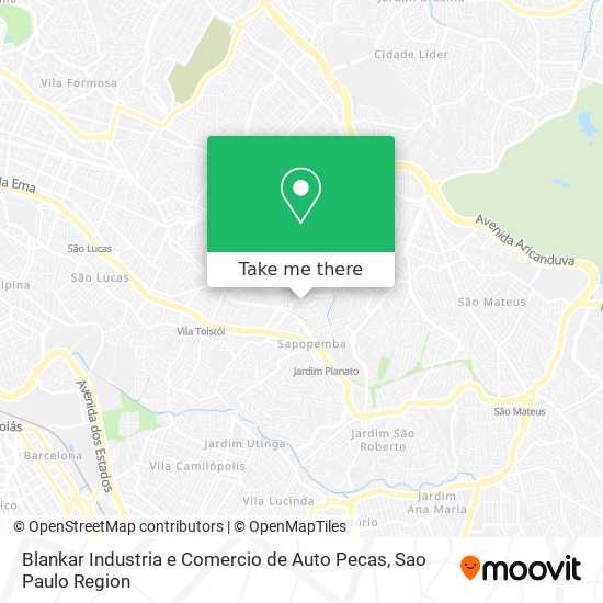 Blankar Industria e Comercio de Auto Pecas map