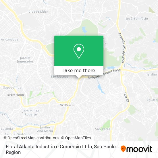 Floral Atlanta Indústria e Comércio Ltda map