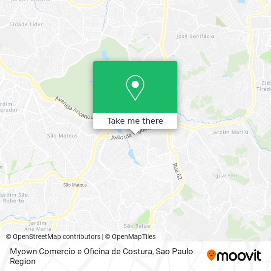 Mapa Myown Comercio e Oficina de Costura