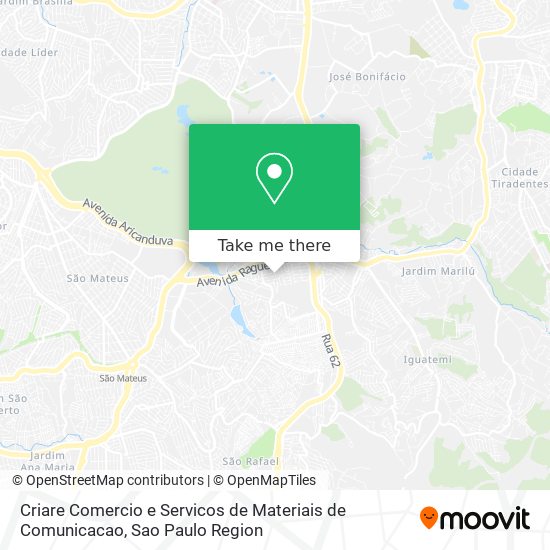 Criare Comercio e Servicos de Materiais de Comunicacao map