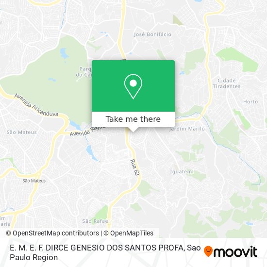 Mapa E. M. E. F. DIRCE GENESIO DOS SANTOS PROFA