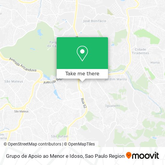 Mapa Grupo de Apoio ao Menor e Idoso