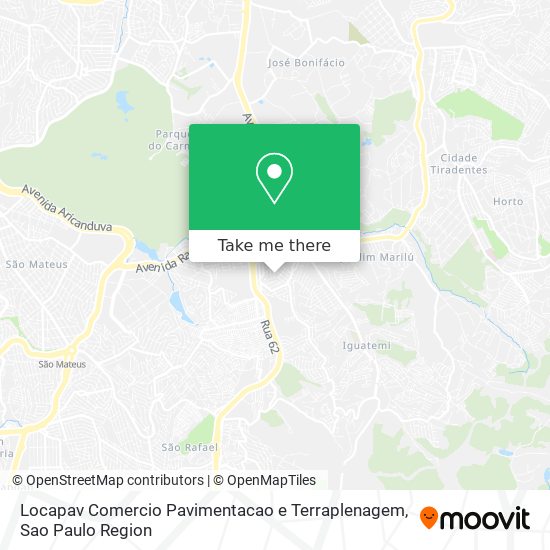 Mapa Locapav Comercio Pavimentacao e Terraplenagem