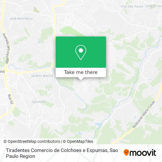 Tiradentes Comercio de Colchoes e Espumas map