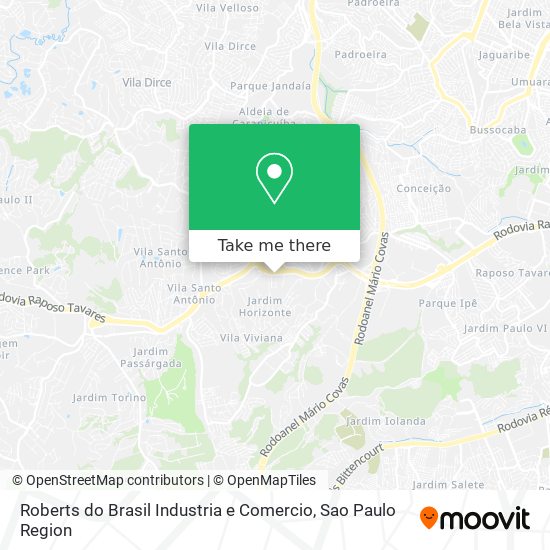 Roberts do Brasil Industria e Comercio map