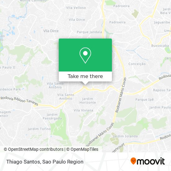 Mapa Thiago Santos