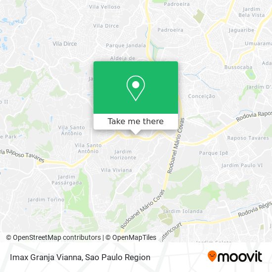 Imax Granja Vianna map