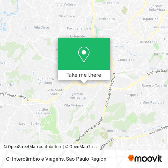 Ci Intercâmbio e Viagens map