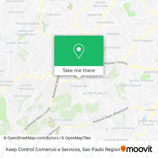 Keep Control Comercio e Servicos map