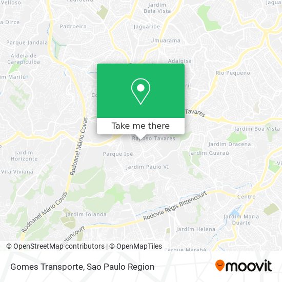 Gomes Transporte map