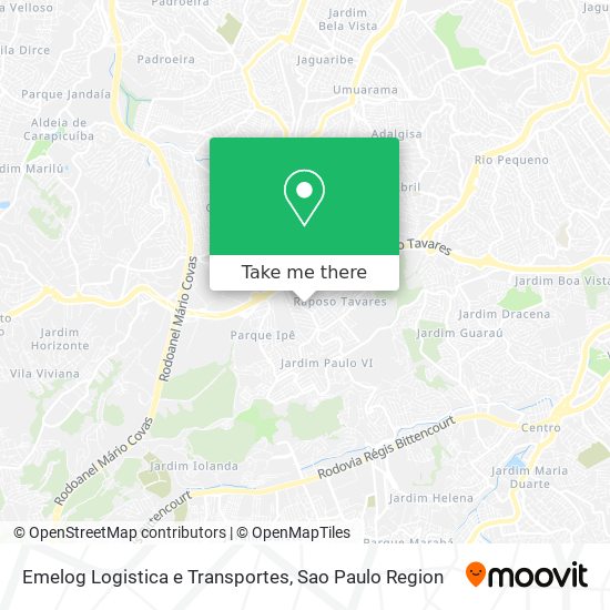 Emelog Logistica e Transportes map
