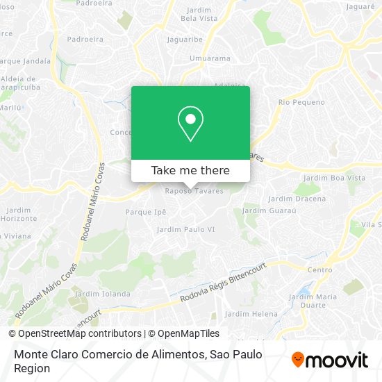 Monte Claro Comercio de Alimentos map