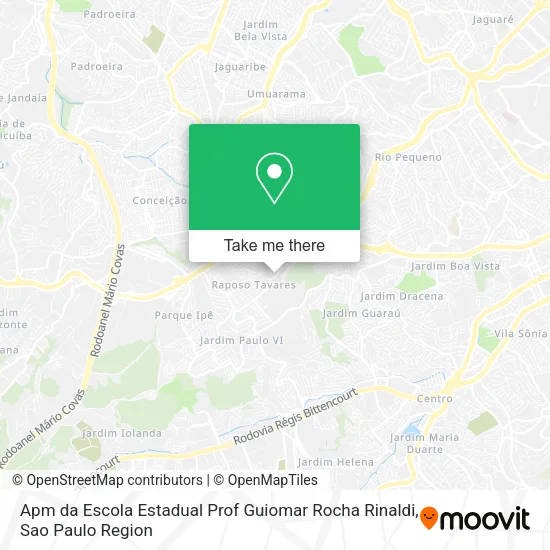 Apm da Escola Estadual Prof Guiomar Rocha Rinaldi map