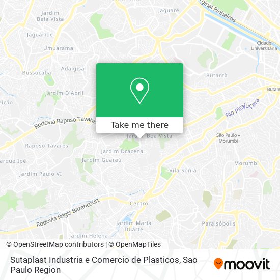 Mapa Sutaplast Industria e Comercio de Plasticos