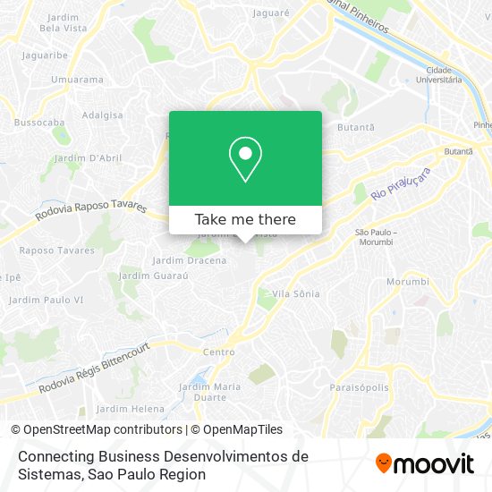 Mapa Connecting Business Desenvolvimentos de Sistemas