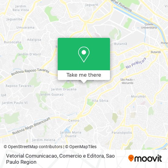 Mapa Vetorial Comunicacao, Comercio e Editora