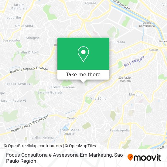 Mapa Focus Consultoria e Assessoria Em Marketing