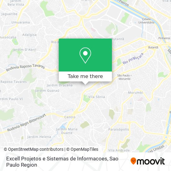 Excell Projetos e Sistemas de Informacoes map