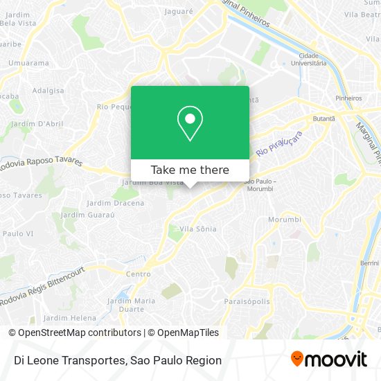 Di Leone Transportes map
