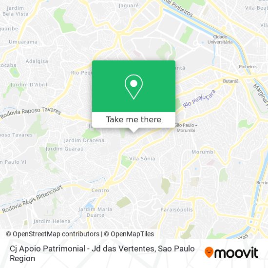 Cj Apoio Patrimonial - Jd das Vertentes map