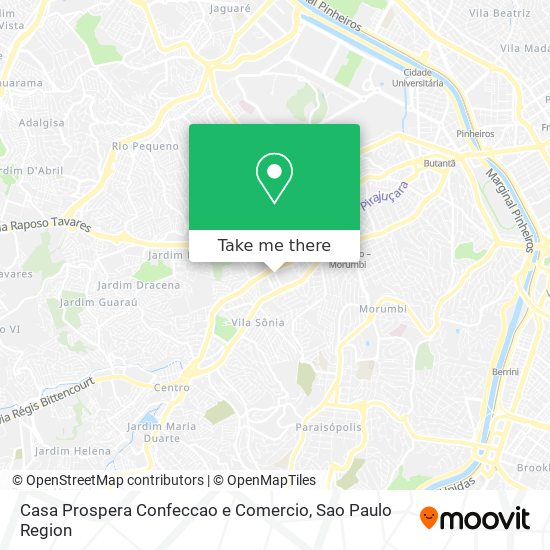 Casa Prospera Confeccao e Comercio map