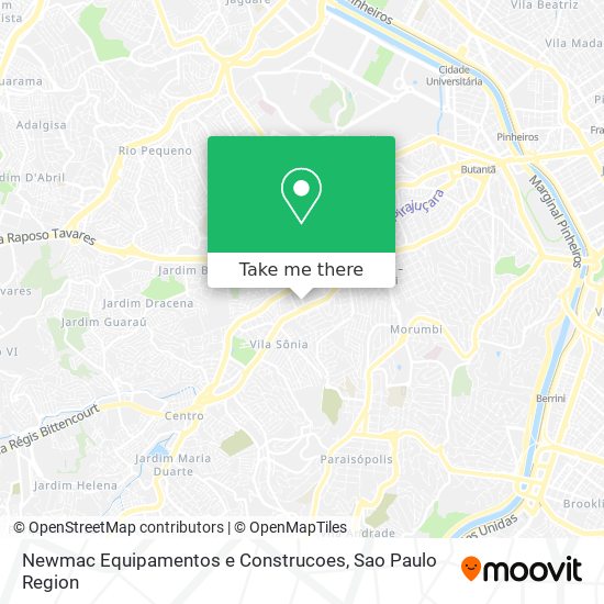 Newmac Equipamentos e Construcoes map