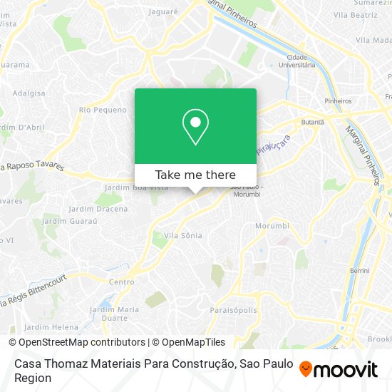 Mapa Casa Thomaz Materiais Para Construção