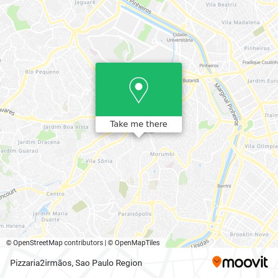 Mapa Pizzaria2irmãos