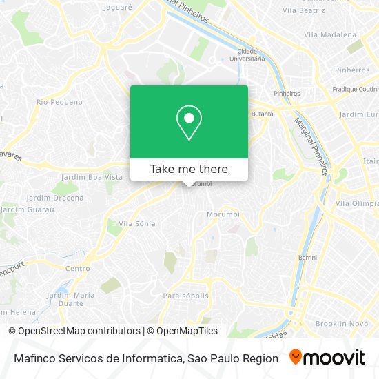 Mapa Mafinco Servicos de Informatica