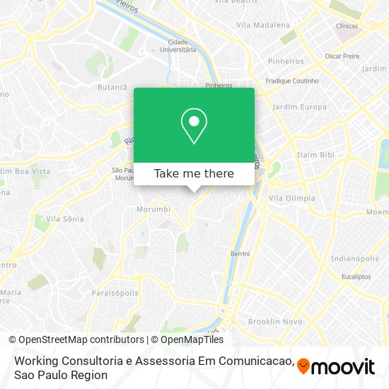 Working Consultoria e Assessoria Em Comunicacao map