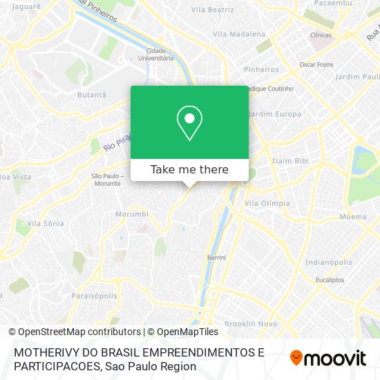 Mapa MOTHERIVY DO BRASIL EMPREENDIMENTOS E PARTICIPACOES