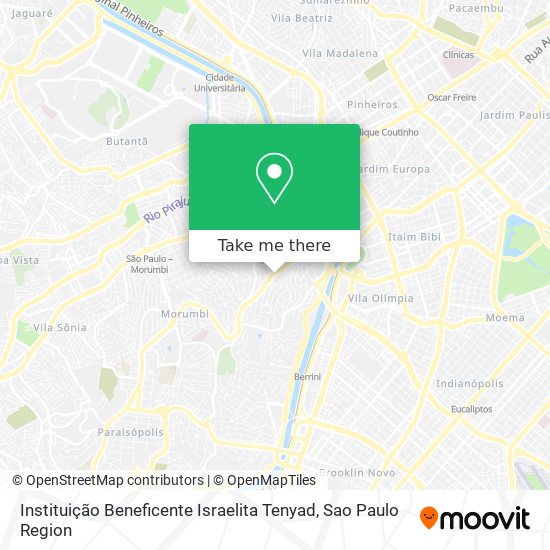 Instituição Beneficente Israelita Tenyad map
