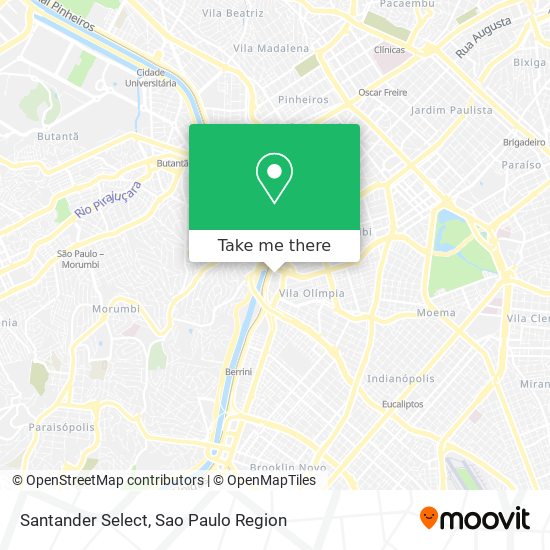 Mapa Santander Select