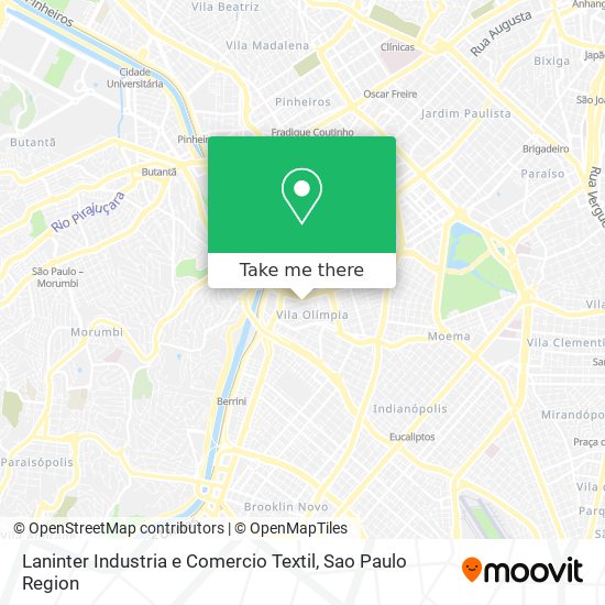 Laninter Industria e Comercio Textil map