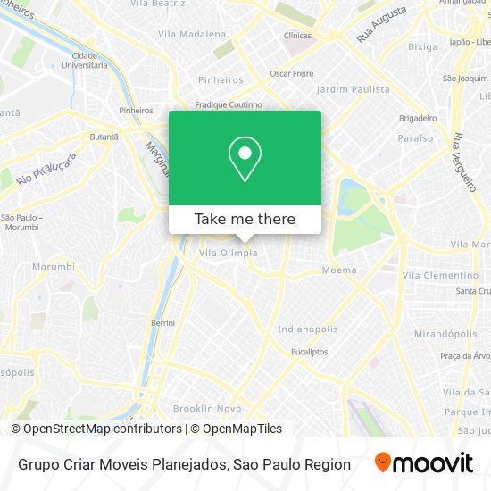 Grupo Criar Moveis Planejados map