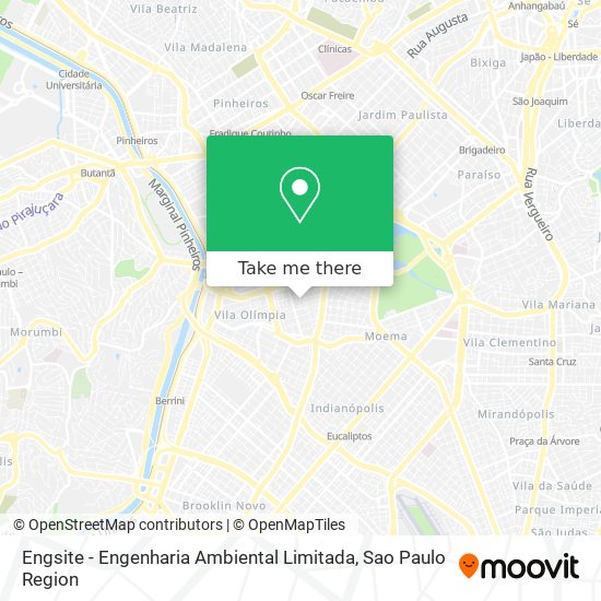 Mapa Engsite - Engenharia Ambiental Limitada