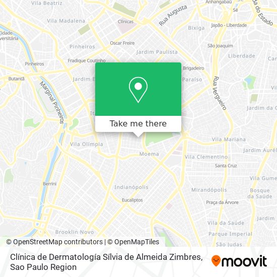 Clínica de Dermatología Sílvia de Almeida Zimbres map
