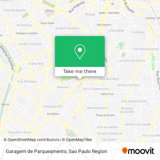 Mapa Garagem de Parqueamento