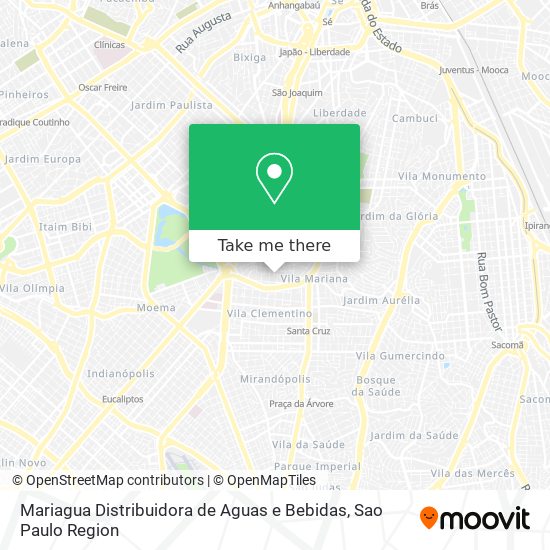 Mariagua Distribuidora de Aguas e Bebidas map