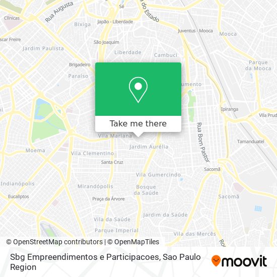 Mapa Sbg Empreendimentos e Participacoes